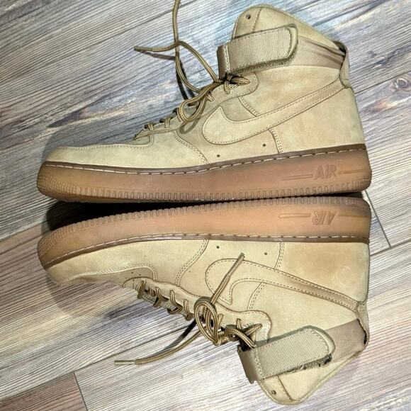 Nike Air Force One AF1 High Premium Womens Athletic Shoes Size 12 US 654440-200 - Picture 3 of 8